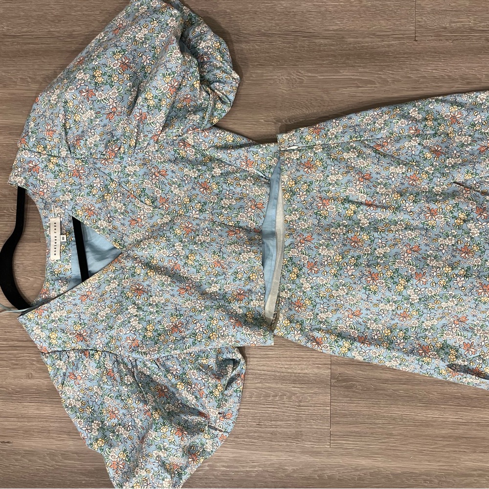 Floral Puff Sleeve Set